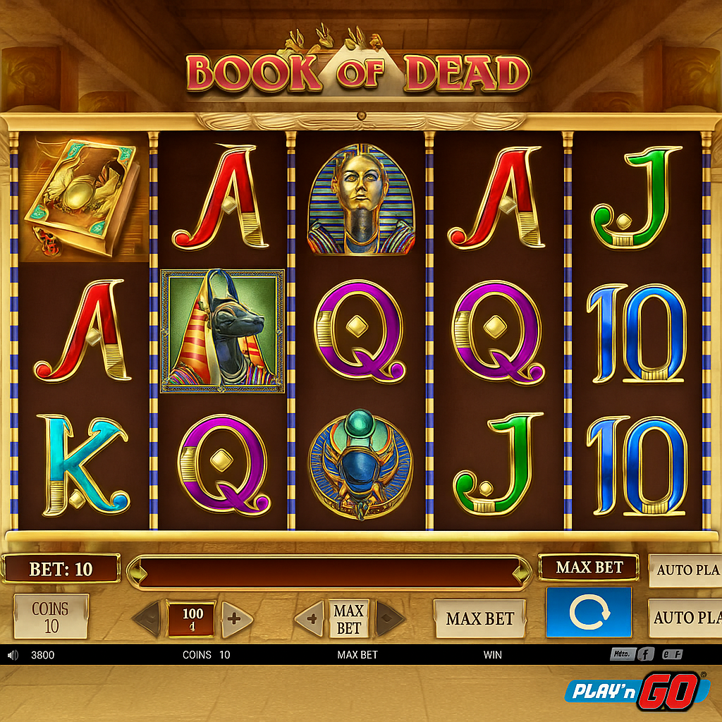 Cashed Casino - Book of Dead Slot Game - Play'n GO