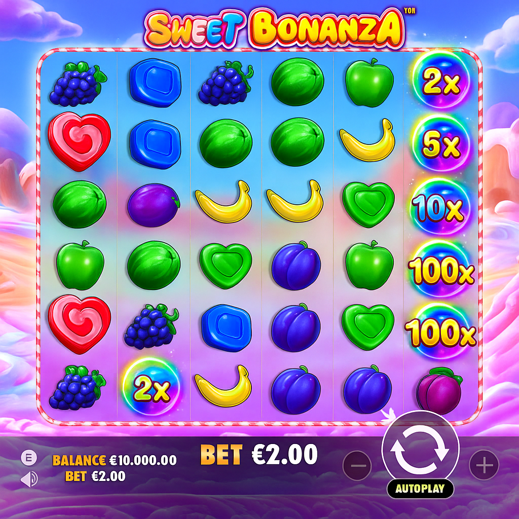 Cashed Casino - Sweet Bonanza Slot Game - Pragmatic Play