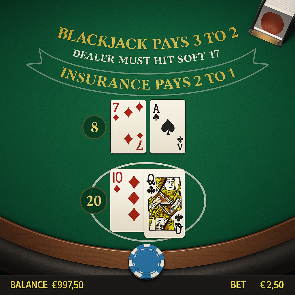 Cashed - Blackjack Table Game - Classic Casino